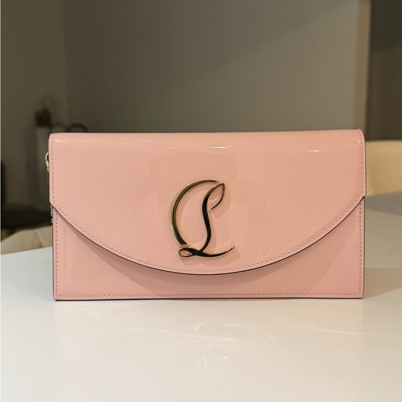 Christian Louboutin Loubi54 Flap Patent Leather Clutch Bag - Picture 2 of 6